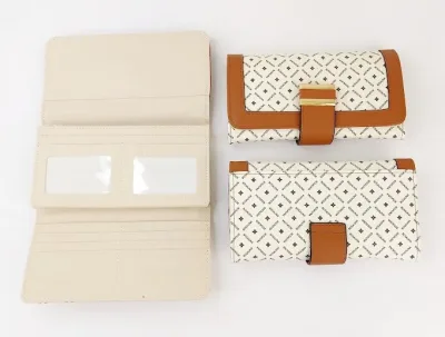 Cartera para dama color beige y camel