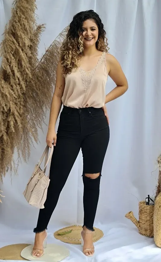 Blusa Allie Rose para dama color rosa pastel