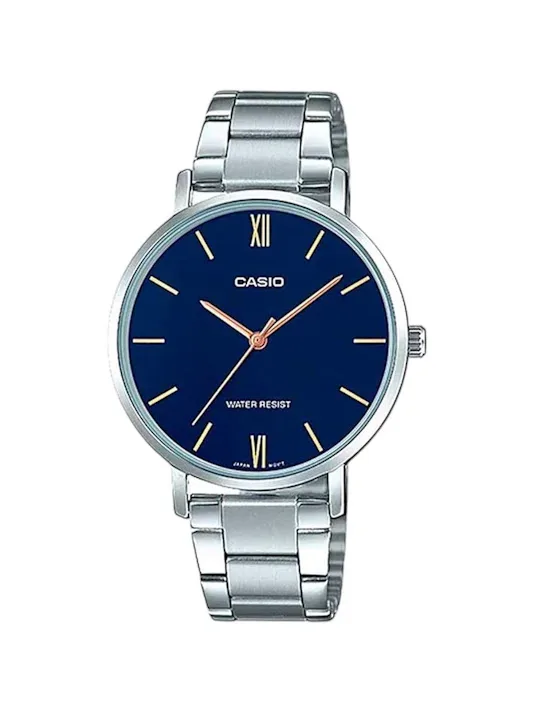 Reloj Casio para dama LTP-VT01D-2BUDF COLOR PLATEADO