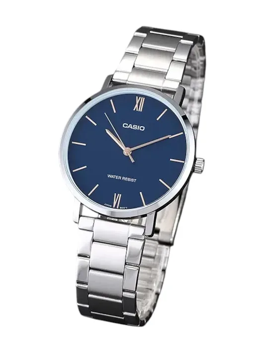 Reloj Casio para dama LTP-VT01D-2BUDF COLOR PLATEADO