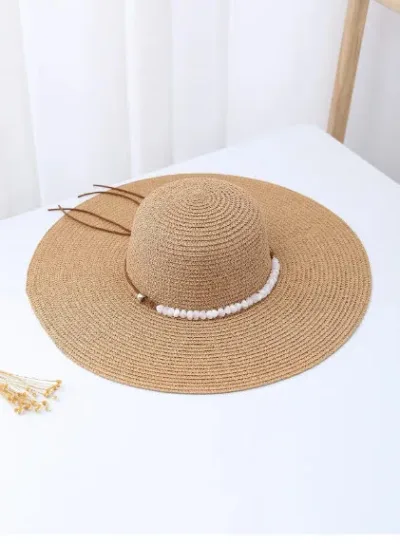 Sombrero de paja estilo bohemio para Dama.