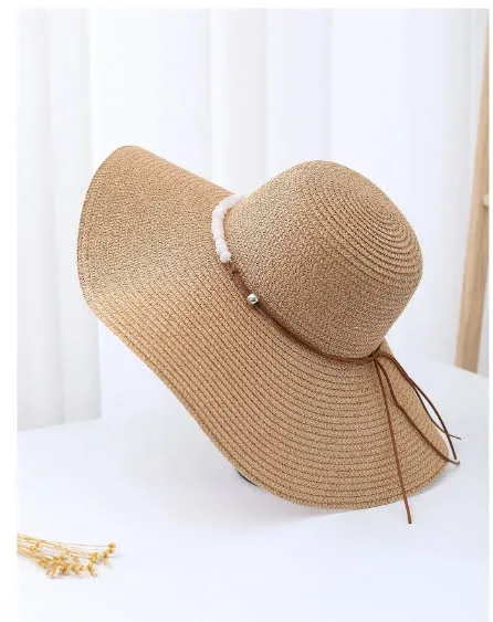 Sombrero de paja estilo bohemio para Dama.