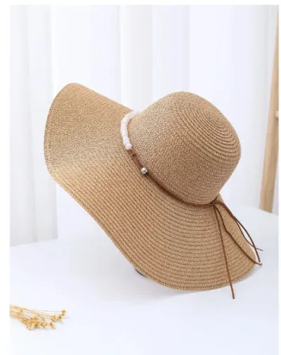 Sombrero de paja estilo bohemio para Dama.