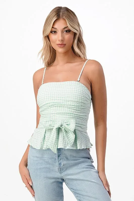 Blusa para dama de cuadros