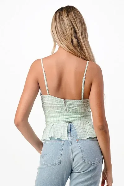 Blusa para dama de cuadros