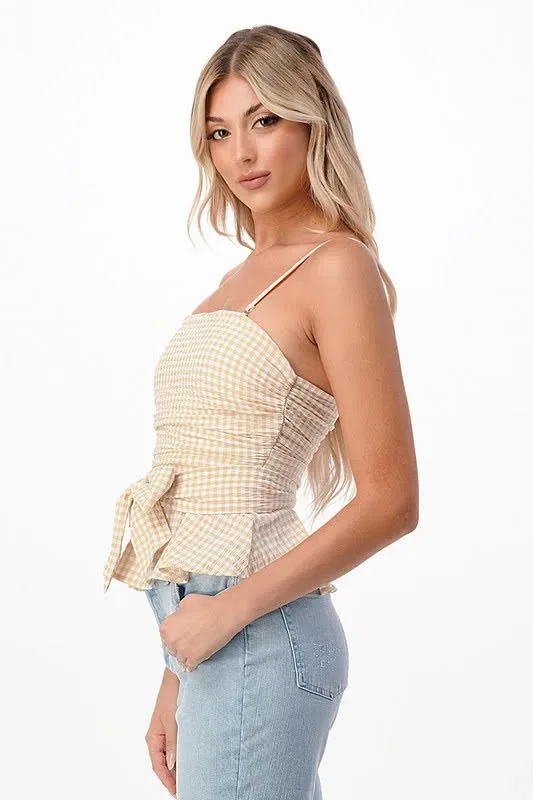 Blusa para dama de cuadros