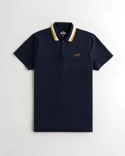 Camiseta Hollister para caballero color azul