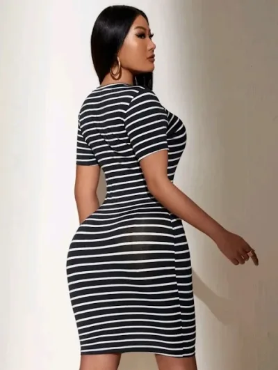 Vestido para dama diseño de rayas