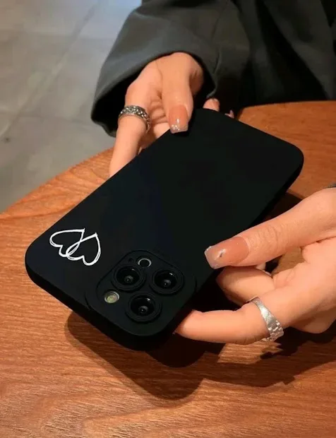 Funda para celular iPhone color negro
