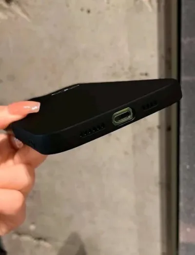 Funda para celular iPhone color negro