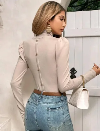 Blusa para dama color beige