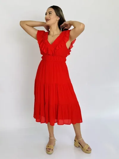 Vestido Color rojo  para Dama