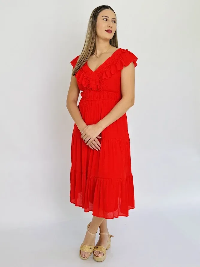 Vestido Color rojo  para Dama