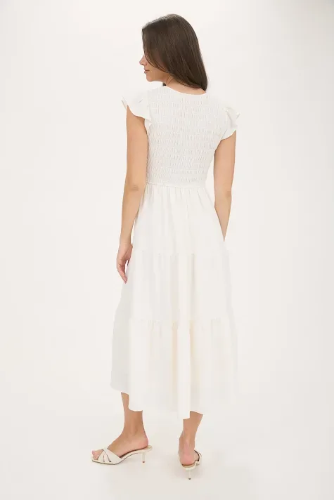 Vestido Blu Pepper para dama color blanco hueso CR2179