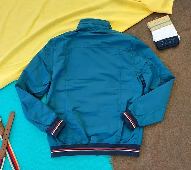 Jacket Indigo para caballero color turquesa
