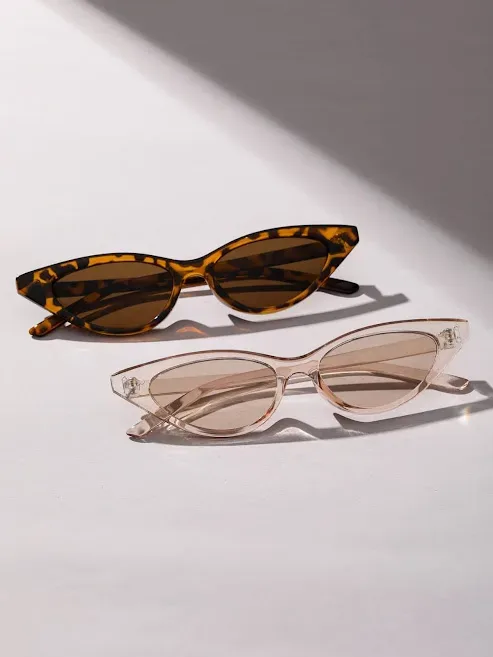 Set de lentes Cat-Eye diseño animal print