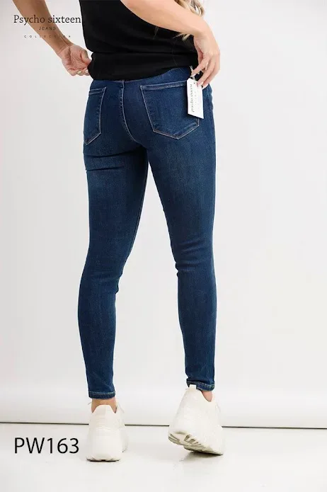 Jeans para dama Psycho Sixteen PW163 color azul