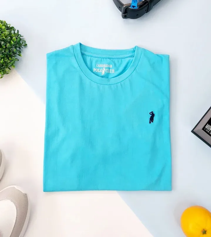 Camiseta Cambrige Polo Club para Caballero color celeste