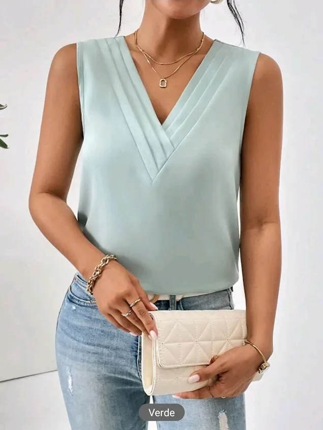 Blusa para dama color verde agua