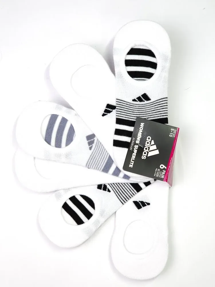 Set 6 pares de medias Adidas para dama multicolor