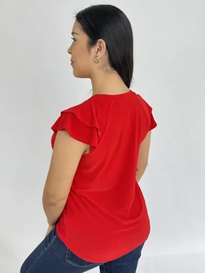 Blusa color rojo para Dama