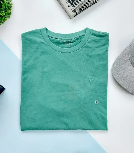 Camiseta American Eagle para caballero color verde