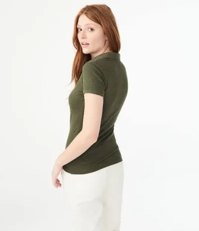 Camiseta Aeropostale para dama color verde musgo