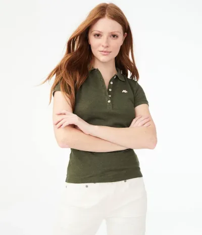 Camiseta Aeropostale para dama color verde musgo