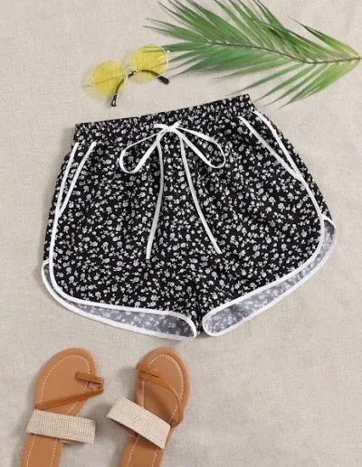 Short para dama floral