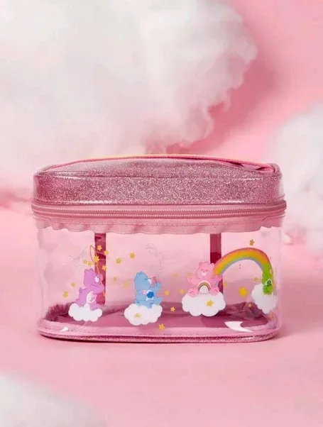 Cosmetiquera diseño de los cariñositos en color rosado