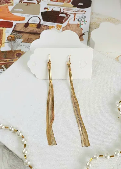 Aretes para dama de fantasía con 4 tiras