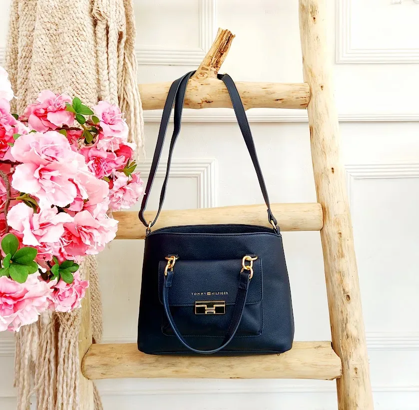 Bolso de hombro Tommy Hilfiger para dama color azul