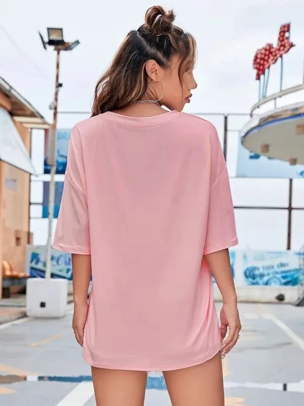 Camiseta para dama color rosado