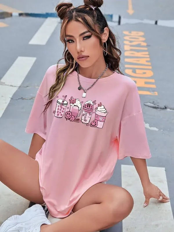 Camiseta para dama color rosado