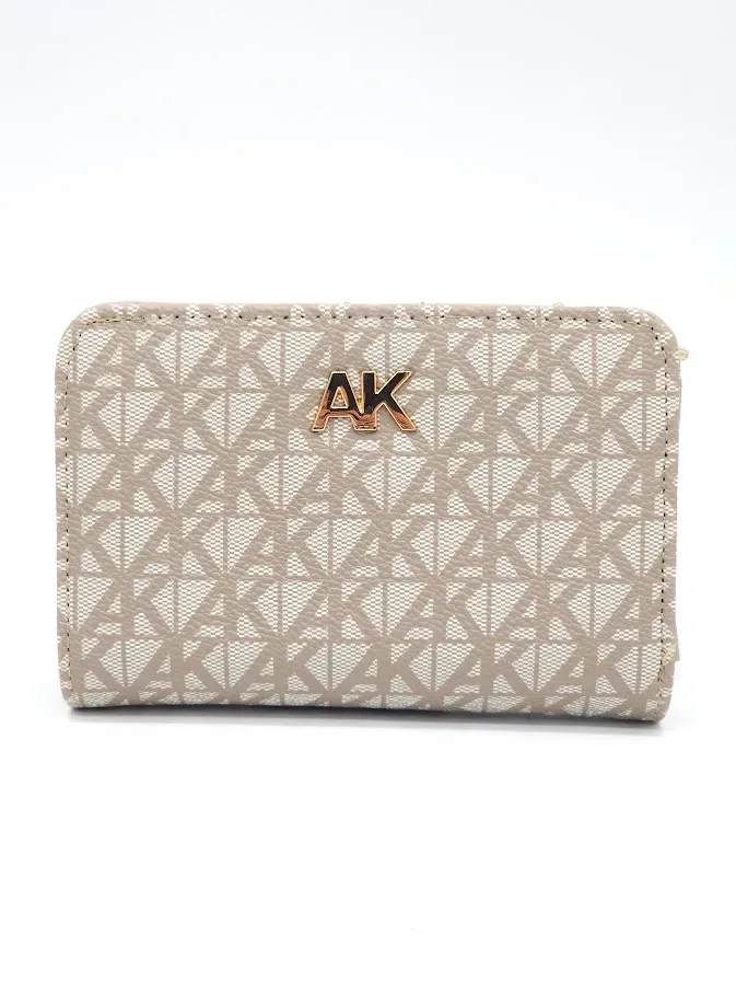 Tarjetero Anne Klein para dama beige