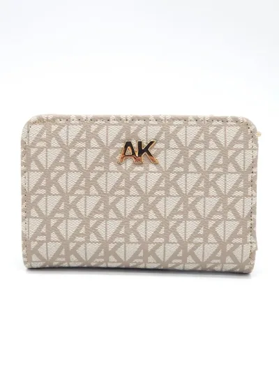Tarjetero Anne Klein para dama beige