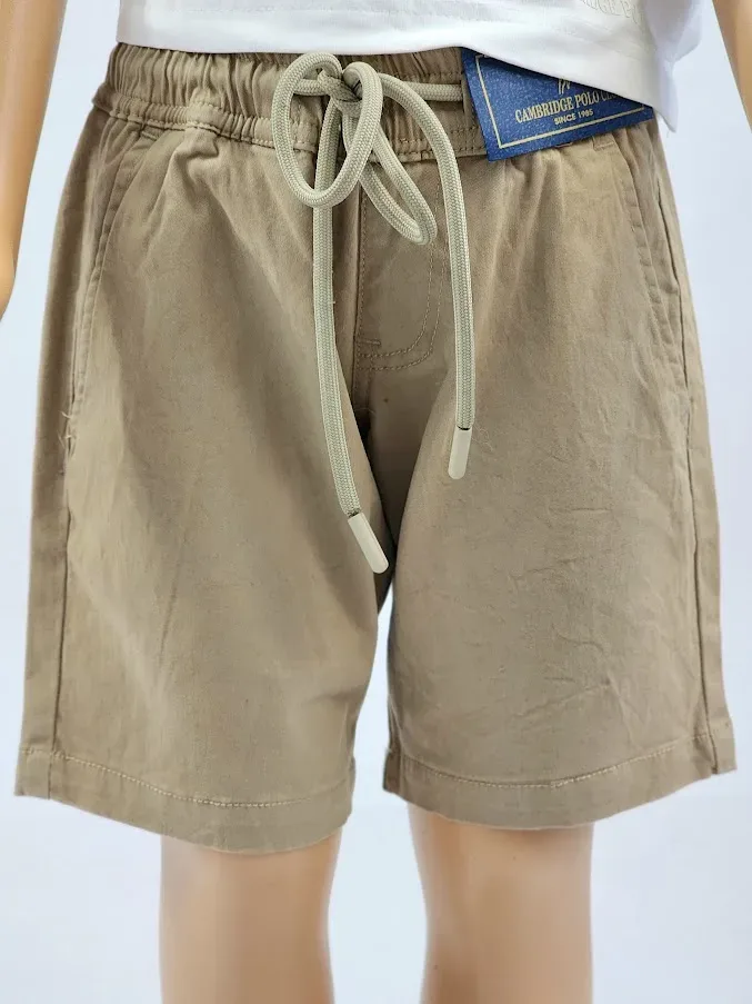 Short Cambridge Polo Club para niño color beige claro