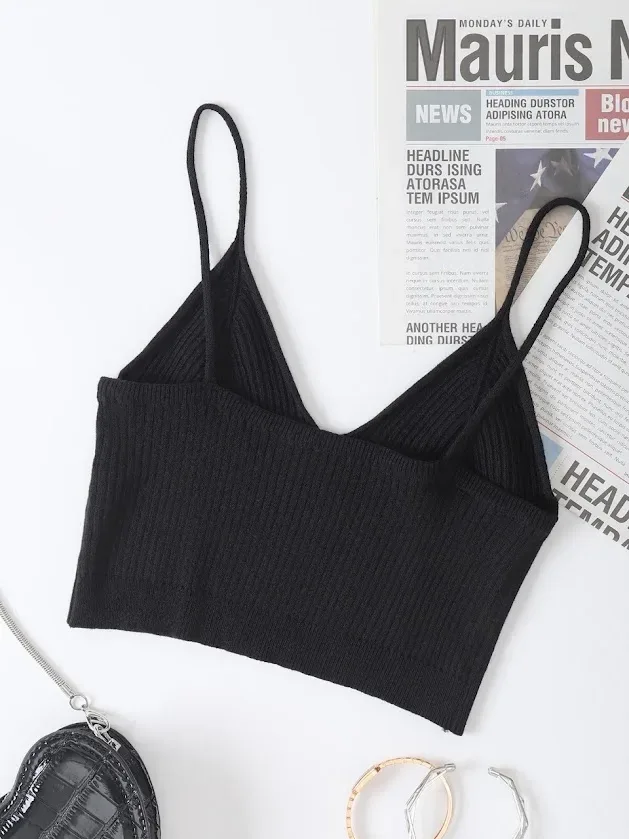 Crop top para Dama color negro