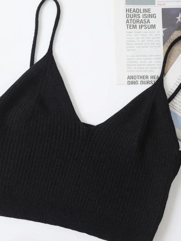 Crop top para Dama color negro