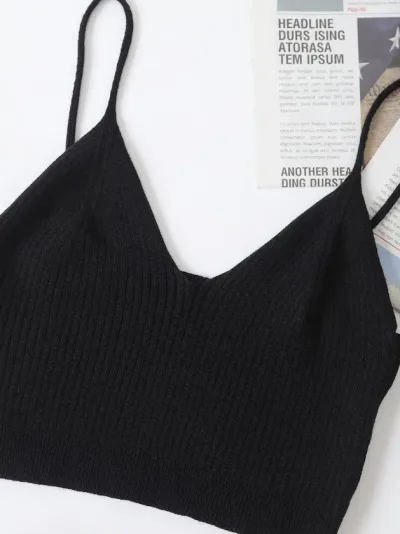 Crop top para Dama color negro