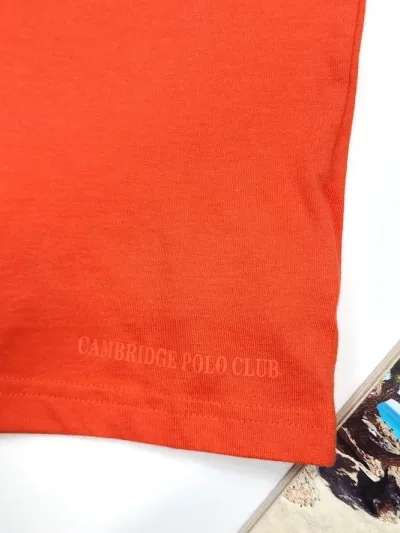 Camiseta Cambrige Polo para niño color naranja