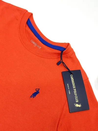 Camiseta Cambrige Polo para niño color naranja