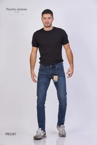 Jeans PSYCHO SIXTEEN para caballero PB5287 Slim fit color azul