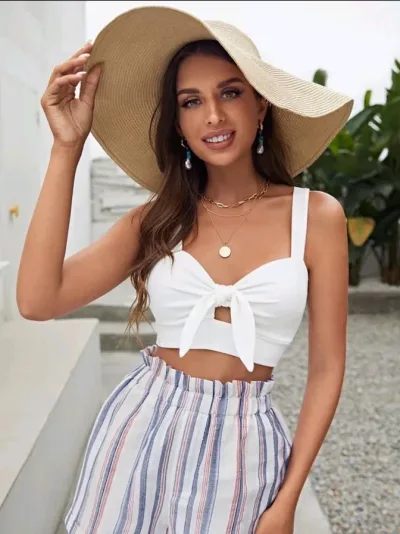 Crop Top blanco