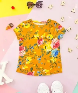 Blusa Old Navy para niña color mostaza