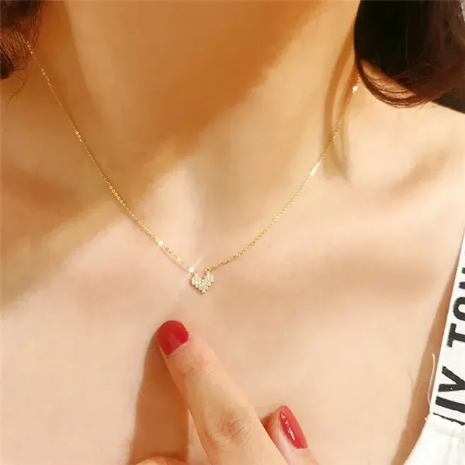 Collar plata 925 para dama con dije de corazón