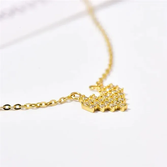 Collar plata 925 para dama con dije de corazón