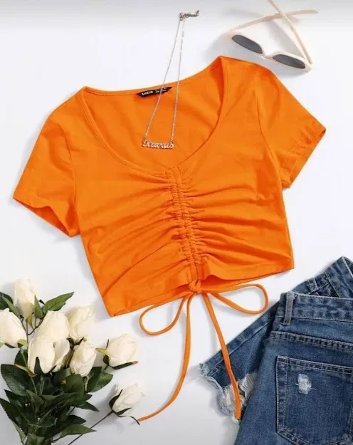 Blusa para dama color naranja