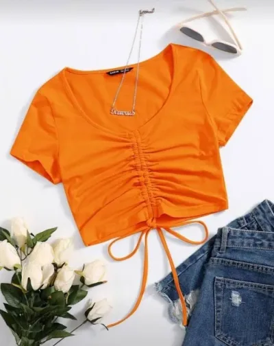 Blusa para dama color naranja