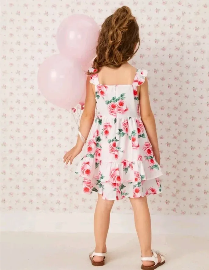 Vestido para niña diseño floral